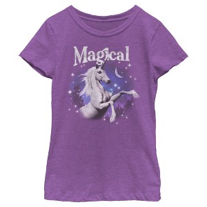 Girl's Lost Gods Magical Unicorn T-Shirt - 1 of 4