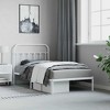 vidaXL White Twin Metal Bed Frame with Headboard & Slats, No Mattress, Easy Assembly - 4 of 4