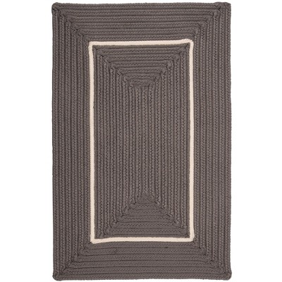 Colonial Mills Doodle Edge FY42 Sample Swatch Area Rug, 14" x 17", Gray