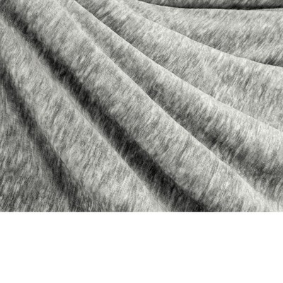 Light Gray Reversible Sherpa Fleece Throw Blanket