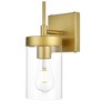 Elegant Lighting Benny 1 light Brass and Clear Bath Sconce - 4 of 4