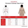 Rokka&Rolla Women's Heavy Long Winter Coat with Fleece Hood Parka Jacket - 2 of 4