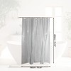 Unique Bargains Waterproof Shower Curtain Liner 78.74"L x 70.87"W Gray 1 Set - 3 of 4