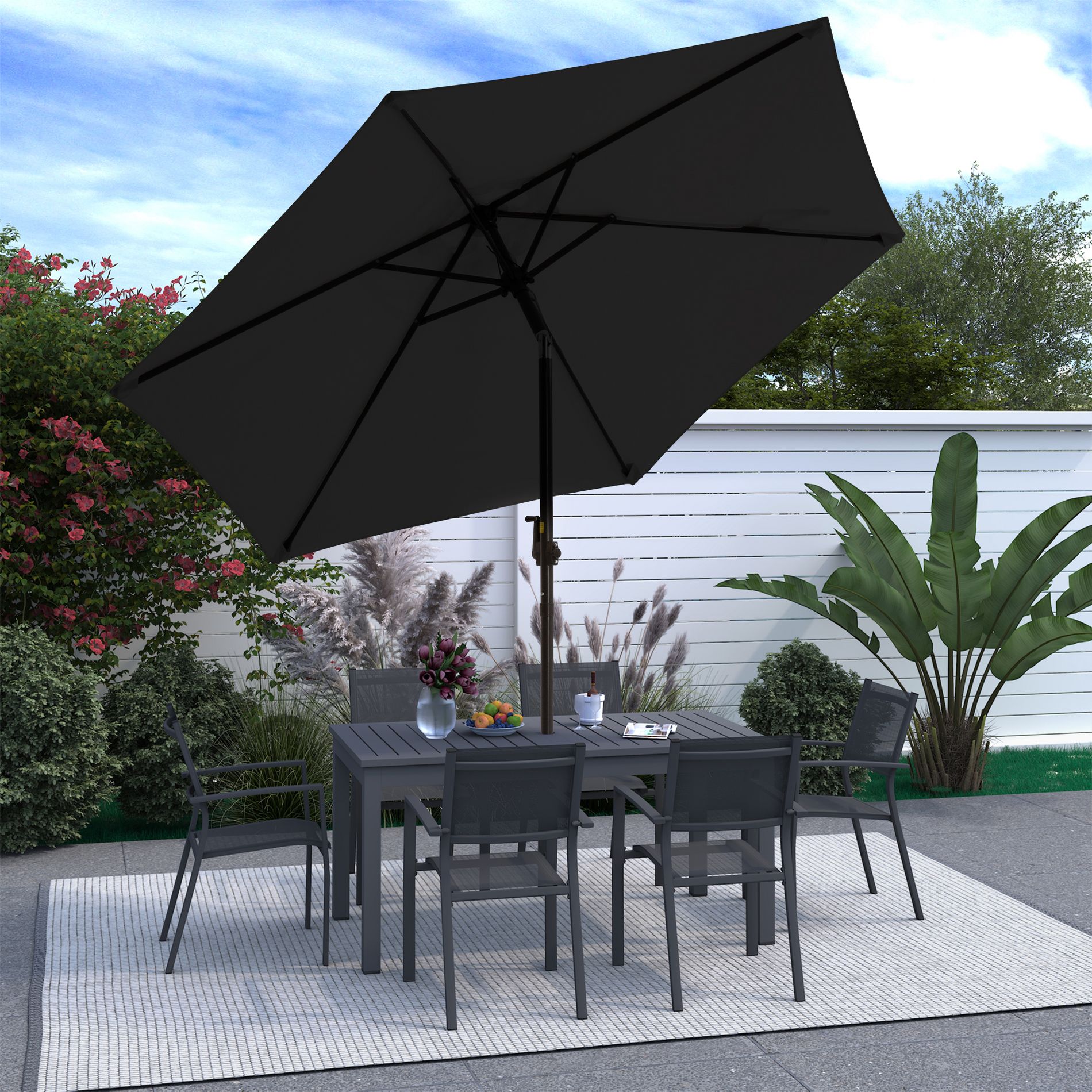 Heynemo Outdoor Patio Umbrella, Patio Umbrella, Market Umbrella