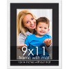 PosterPalooza | White Frame with Black Photo Mat, UV Acrylic Front, Foam Board Backing, 60 Sizes Available - 2 of 4