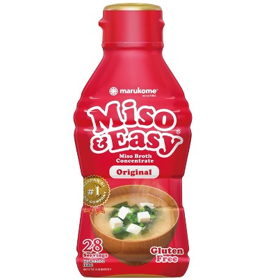 Marukome Miso & Easy Miso Broth Concentrate - Original - 15.1 oz