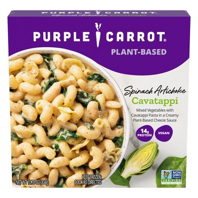 Purple Carrot Vegan Frozen Plant-Based Spinach Artichoke Cavatappi Bowl - 10.75oz