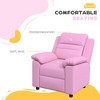 Vynxaria Kids Recliner Chair, Toddler Leather Sofa Lounge Chair - 3 of 4