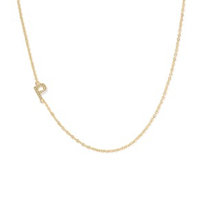 Kendra Scott 14K Gold Over Brass Mini "P" Initial Pendant Necklace - Gold - 1 of 3