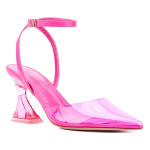 Fashion To Figure Women's Jacki Ankle Strap Heel Pump - Wide Width - 1 of 4
