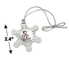 Betty Boop Heart Logo Metal Snowflake Christmas Tree Holiday Ornament - 3 of 3