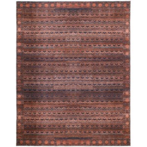 Voss Transitional Oriental Red/Brown/Blue Area Rug - 1 of 4