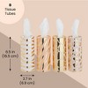 Zodaca 8 Pack Decorative 50 Count Cylinder Tissue Boxes for Car Cup Holder, Travel Carry Bag, 4 Designs (6.5 In) - 2 of 4
