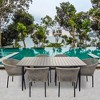 Courtyard Casual Osborne Black Aluminum Outdoor Dining Set w/ Table and 6 chairs with Cushions - 2 of 4