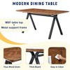 GDFStudio Hobson Modern 5 Pieces Wood and Faux Leather Upholstered Dining Table Set - 4 of 4