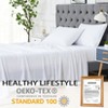 King Size 4 Piece Sheet Set, Bamboo Fiber Soft Comfy Breathable Bed Sheets Set Wrinkle-Free Hotel Bedding Bed Sheets Pillowcase Set with 16" Pockets - 3 of 4