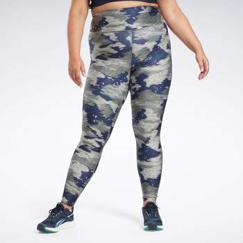 Reebok Lux High-waisted Colorblock Tights (plus Size) Womens
