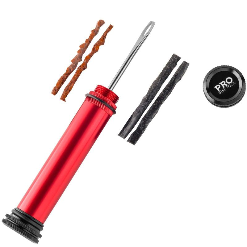 PRO BIKE TOOL Tubeless Tire Repair Kit Includes Storage Canister Plugger Tool & Plugs, 1 of 7