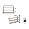 happimess Minimalist 24.5" 9-Pair 3-Tier Iron Thin Flat Plate Shoe Rack - 4 of 4