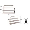 happimess Minimalist 24.5" 9-Pair 3-Tier Iron Thin Flat Plate Shoe Rack - image 4 of 4