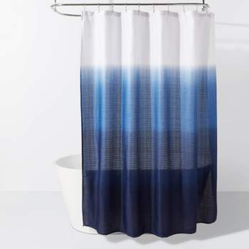 Dip Dye Shower Curtain Blue - Room Essentials™