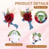 Unique Bargains Satin Romantic Durable Elegant Rose Corsage and Boutonnieres Set 2 Pcs - 3 of 4