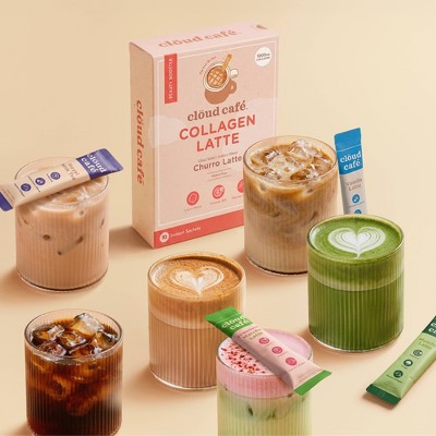 Cloud Cafe Vanilla Latte with Marine Collagen Instant Coffee - 8oz