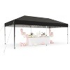 Pop Up Canopy with One Button Push Setup - Outdoor Canopy Tent with Portable Roller Bag - 3 Adjustable Height - 4 of 4