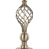 LumiSource: Linx Twist 29" Metal Table Lamps, Antique Soft Brass, Set of 2 with White Linen Drum Shade - 4 of 4