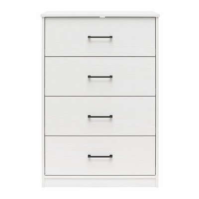 Ameriwood Home BrEZ Build Collection Pearce 4 Drawer Dresser, White