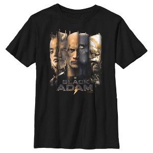 Boy's Black Adam Faces of Justice T-Shirt - 1 of 4