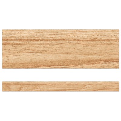 Carson Dellosa Education Grow Together Light Wood Grain Straight Borders, 36 Feet (Pack of 6)