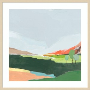 Amanti Art Green Hills I  by Ian C Wood Framed Wall Art Print - 1 of 4
