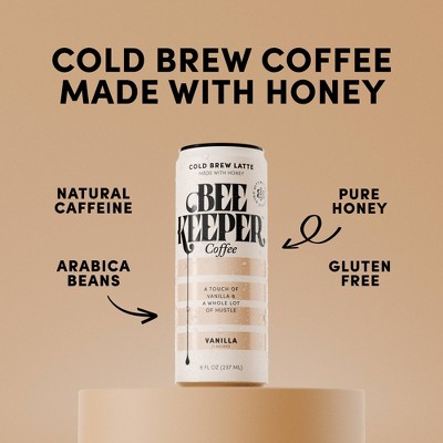 Beekeeper Coffee Cold Brew - Vanilla - 8 fl oz