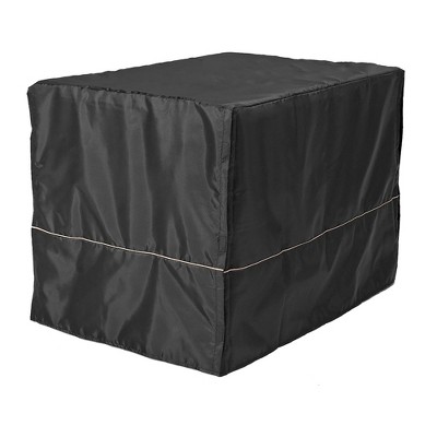 MidWest Homes For Pets 36 Inch Quiet Time Machine Washable Breathable Polyester Fabric Kennel Crate Cover with Front, Rear, and Side Doors, Black