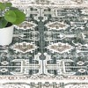 WhizMax Boho Washable Area Rugs Non-Slip Throw Rugs Vintage Carpet, Green - 4 of 4