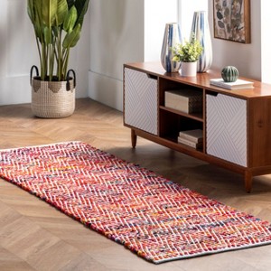 Nuloom Hand Woven Chevron Rochell Contemporary Indoor Area Rug - 1 of 4