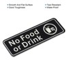 Unique Bargains Acrylic Self-Adhesive Decor Business No Food or Drink Sign - 4 of 4