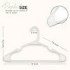 50pk Plastic Hangers Space Saving Non Slip Clothes Hangers - Lux Decor Collection - 3 of 4