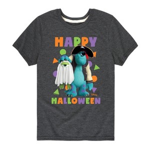 Boys' - Monsters, Inc. - Sulley and Mike Happy Halloween Costumes Short Sleeve Graphic T-Shirt - 1 of 4