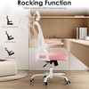 Infurnic Task and Office Chairs, Ergonomic Office Chair with Adjustable Lumbar Support and Armrests, for Home and Office, Pink, 23.43"*23.43"*56.69" - 2 of 4