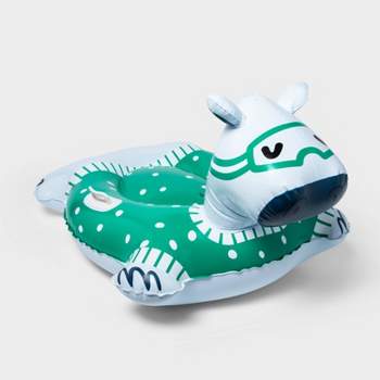 50" Snow Tube Hippo Green/White/Black - Sun Squad™