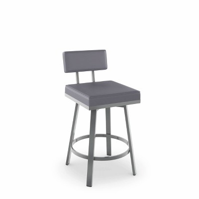 30" Amisco Staten Barstool Gray