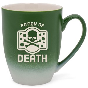 100 North Magic Potion 10 Ounce Green and White Two Toned Ombre, Comfortably Fits Your Hands, Ceramic Tea Coffee Cup Mug, Potion Of Death - 1 of 1