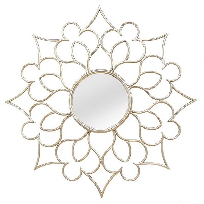 24" Francesca Wall Mirror Silver - Stratton Home Décor