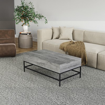 Vynxaria Gray Lift Top Coffee Table: Modern Elegance Meets Functionality
