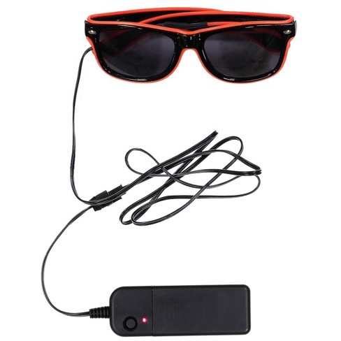 Men's Red LED Light Up Aviators