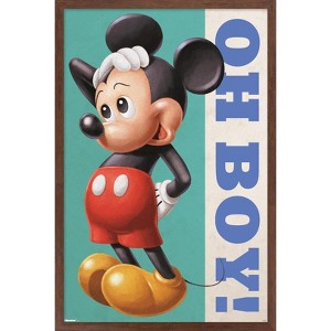 Trends International Disney Mickey Mouse: Good Old Days - Oh Boy! Framed Wall Poster Prints - 1 of 4