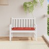vidaXL Garden Bench Cushion - 39.4"x19.7"x2.8" - Outdoor/Indoor Seat Pad - Non-Slip Ropes - Polyester Melange Red Fabric - 3 of 4