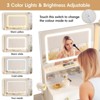Makeup Vanity with Mirror & Charging Station, 3 Lighting Modes, Vanity Table & Chair Set, White - 3 of 4